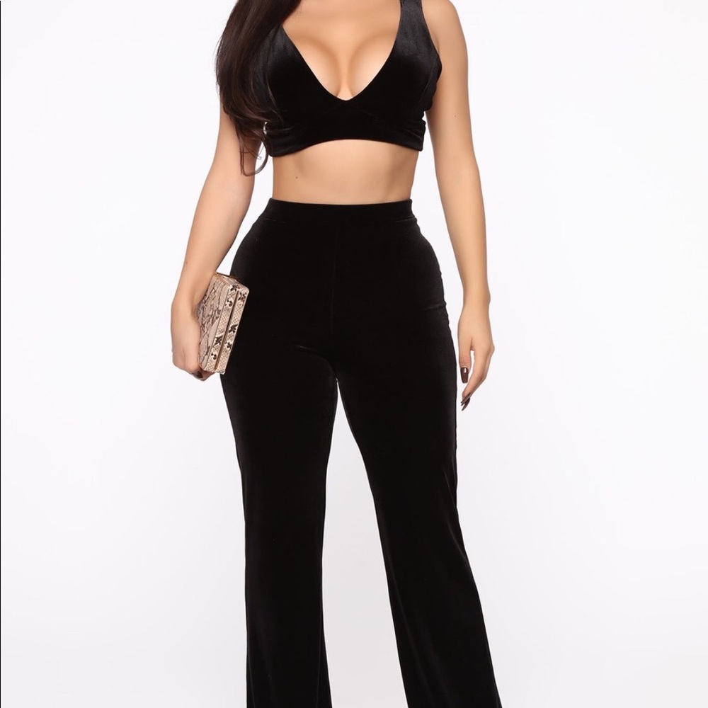 Fashion Nova Velvet Set